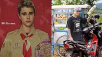 Editan foto Justin Bieber (Sumber: Instagram/indra.hakim)