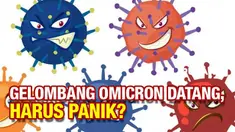 Gelombang Covid-19 varian omicron sudah di depan mata ditandai dengan terinfeksinya ratusan warga Indonesia. Haruskah kita panik?