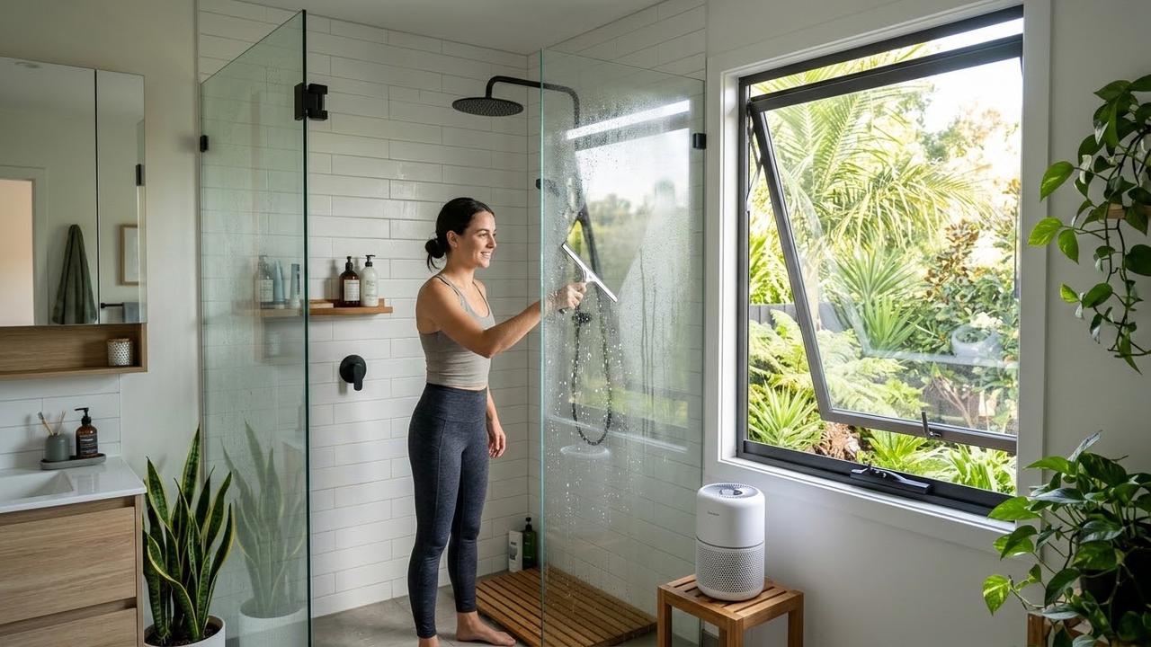 Cara Mencegah Kaca Kamar Mandi Berjamur/AI Generated