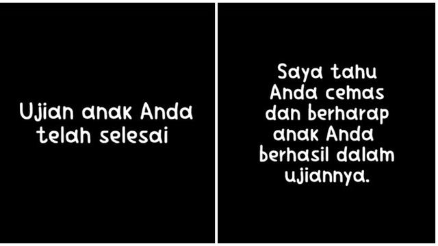 Status Wali Kelas Tentang Nilai Ujian Anak Ini Menyentuh Banget