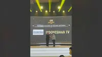 Kanal Indonesiana.TV milik Kementerian Pendidikan, Kebudayaan, Riset, dan Teknologi (Kemendikbudristek) berhasil meraih penghargaan CNN Indonesia Award untuk kategori Best Digital Innovation for Education and Culture pada Senin 13 Mei 2024 di Bali. (Ist)