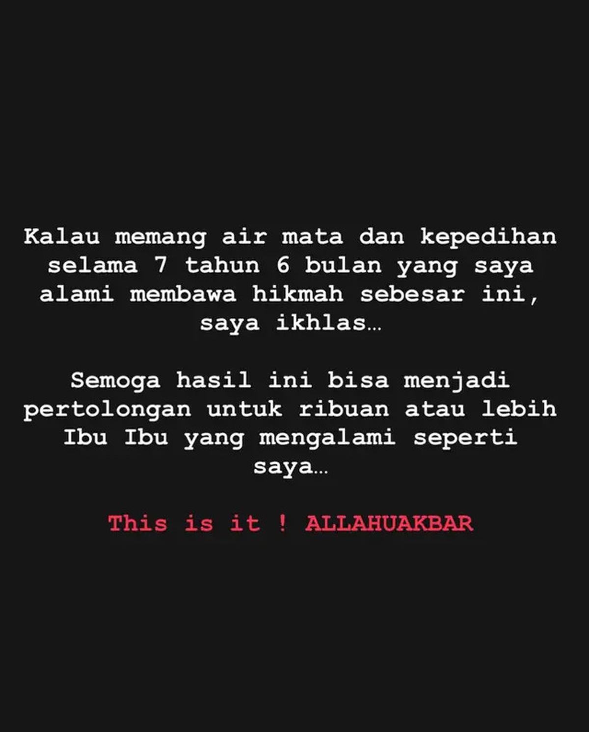 Alasan Tsania Marwa Tak Polisikan Atalarik Syach: Air Mata 7,5 Tahun Saya Ikhlaskan, Allahuakbar...