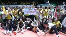 Kemenangan ini juga membuat mereka mendapatkan hadiah uang pembinaan sebesar Rp 30 juta sebagai juara putaran pertama. (Dok. PBVSI)