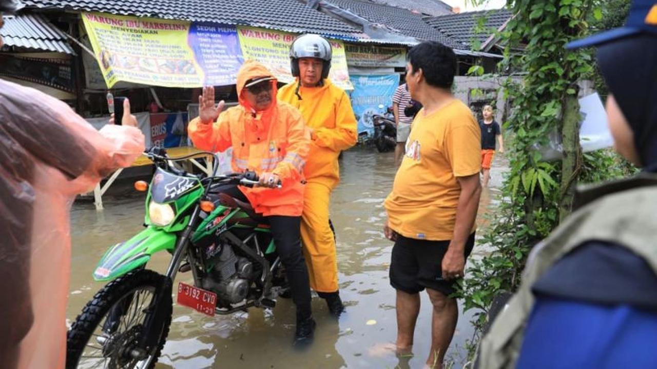 Sirine Peringatan Dini Sungai Cisadane Berbunyi, Warga Tangerang Diminta Waspada Banjir