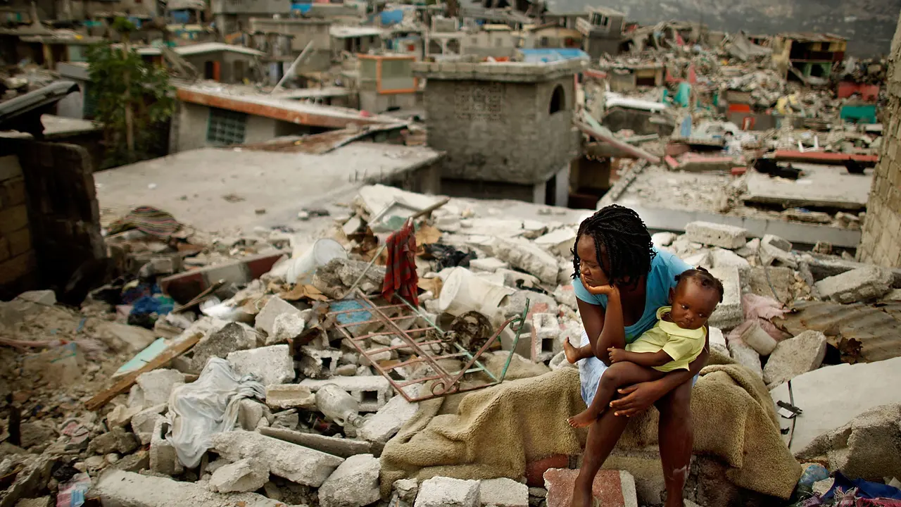 10 Foto Menyedihkan Korban Angin Topan di Haiti