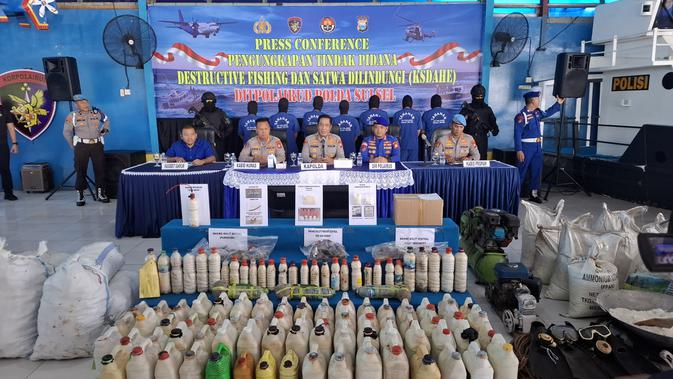 18 Tersangka Diringkus: Operasi Besar Polisi Bongkar Kartel Bom Ikan Lintas Negara