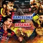 Barcelona vs Arsenal (Liputan6.com/Abdillah)