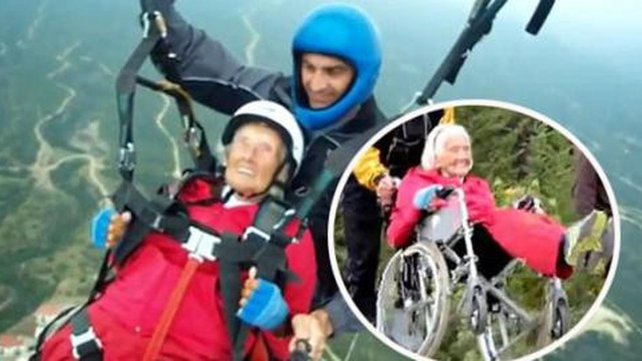 Nenek 104 tahun kembali jajal paralayang