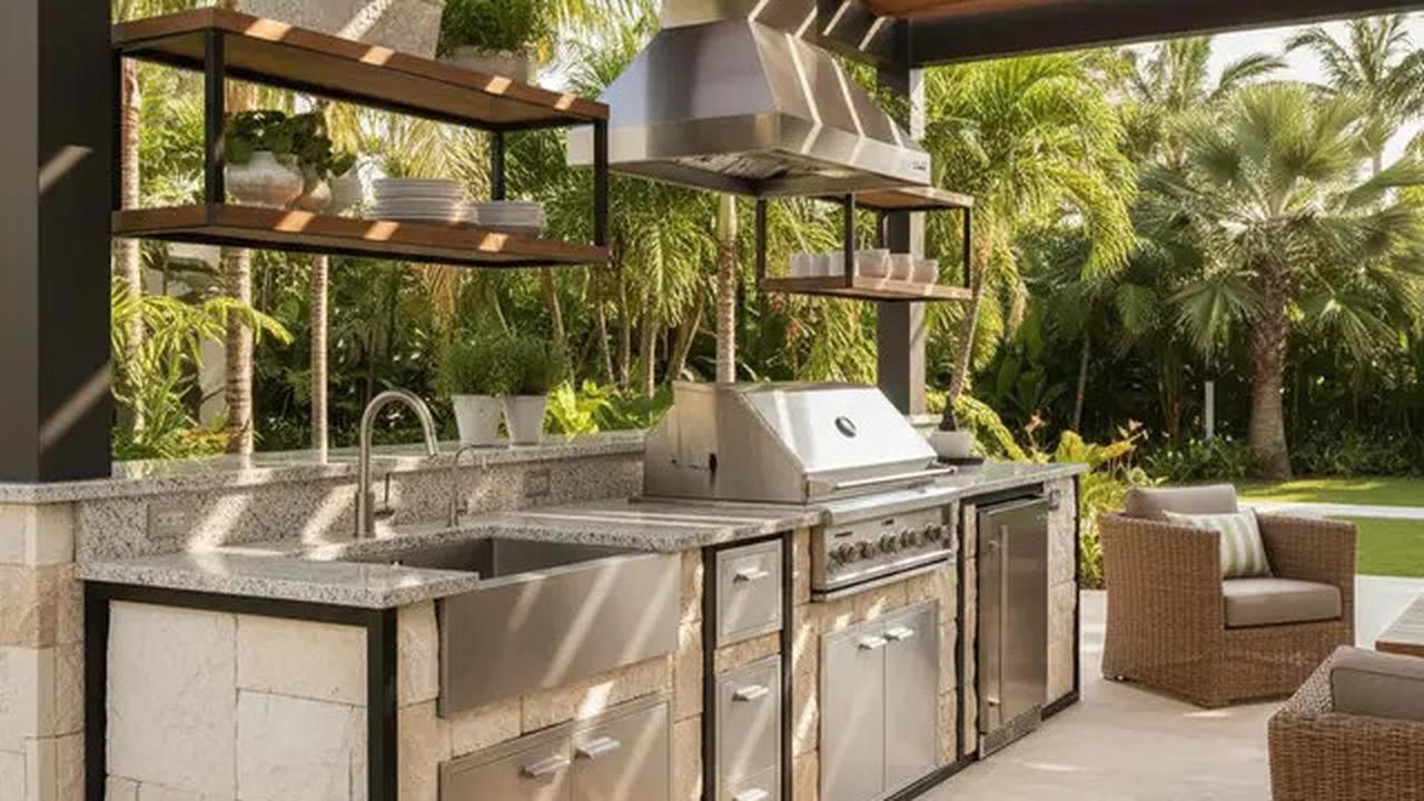 9 Dapur Outdoor Sederhana tapi Berkelas, Cocok untuk Rumah di Daerah Panas
