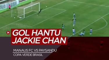 Berita video sebuah gol hantu tercipta di Brasil. Gol itu diciptakan oleh pemain Manaus FC, Jackie Chan.