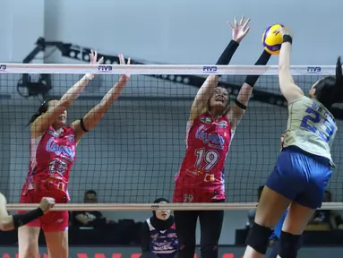 Tim putri Jakarta Livin' Mandiri tinggal selangkah lagi maju ke babak final four, usai menundukkan Bandung bjb Tandamata dalam laga penutup seri empat putaran kedua GOR Candradimuka Padepokan Voli Jenderal Polisi Kunarto, Sentul Bogor, Minggu (22/2/2026) malam. (Dok. PBVSI)