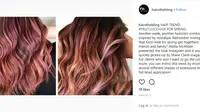 Simak warna rambut unik yang terinspirasi dari jus buah. (Foto: Instagram/@hairsthebling)
