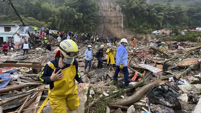Tanah Longsor di Kolombia Tewaskan Puluhan Orang