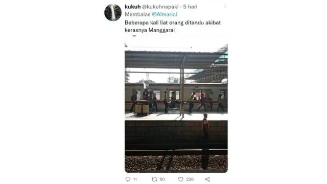 Orang ditandu akibat kerasnya Manggarai