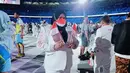 Pada upacara pembukaan Olimpiade Tokyo 2020 di National Stadium, Jumat (23/4/2021), Nurul Akmal didapuk sebagai pembawa bendera Merah Putih bersama atlet selancar Rio Waida.(Instagram/nurulakmal_12).