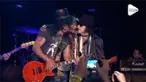 Gitaris Band Aerosmith, Joe Perry dilarikan ke rumah sakit karena sesak nafas usai menjalani konser di Madison Square Garden, New York, Minggu (11/11).