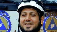 Khaled Omar, relawan yang menyelamatkan 'bayi ajaib' pada 2014 lalu (NBC News)