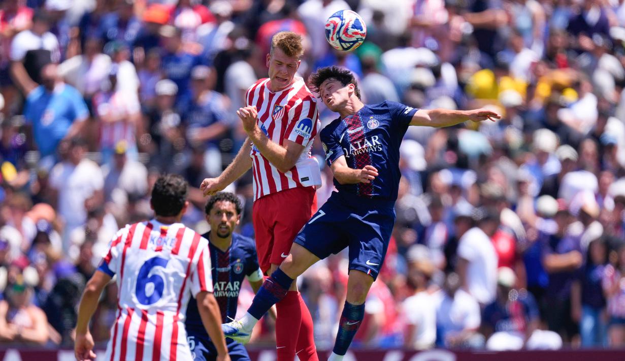 Hasil ini menempatkan PSG di puncak klasemen Grup B dan memperbesar peluang lolos ke babak gugur. Sekaligus menegaskan status mereka sebagai favorit juara dunia klub tahun ini. (AP Photo/Mark J. Terrill)