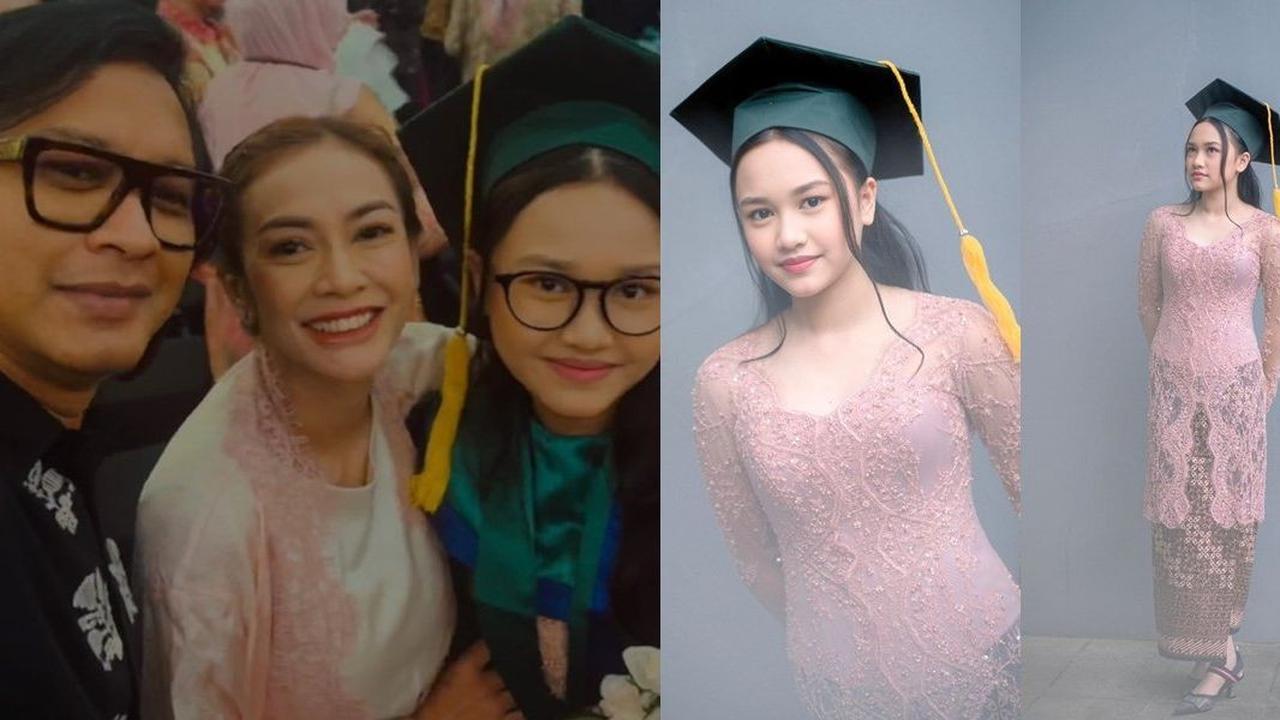 Terlihat Elegan dan Anggun Saat Mengenakan Batik, Berikut 8 Foto Cantik Masayu Anastasia Saat Hadiri Wisuda Anaknya