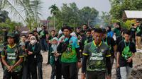 Polda Riau mengajak para mahasiswa mengunjungi Tabung Harmoni Hijau (THH), sebuah pusat edukasi lingkungan binaan Polda Riau (Istimewa)