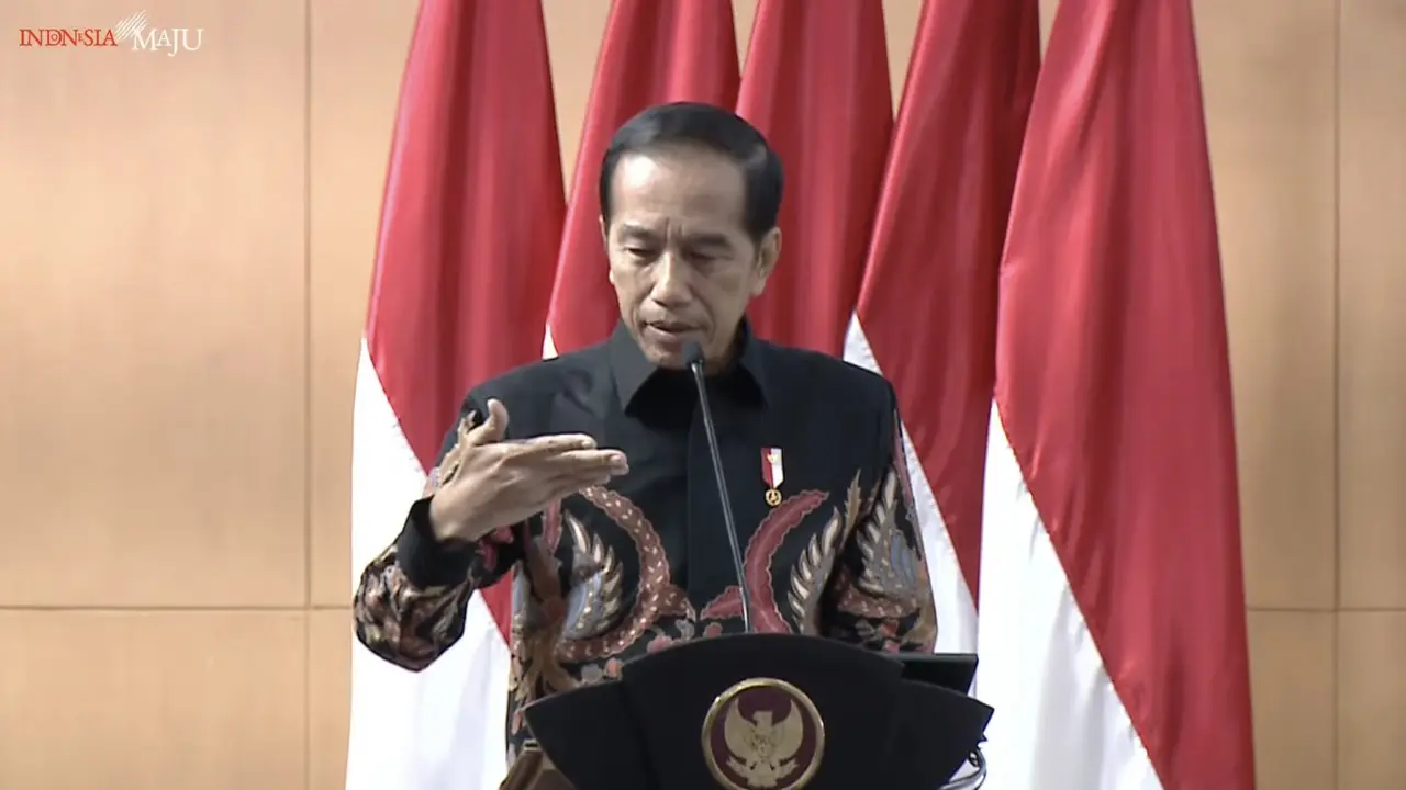 Presiden Jokowi Saat Pembukaan Rakornas Pengawasan Intern Pemerintah