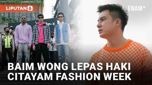 VIDEO: Baim Wong Lepas Pendaftaran HAKI Citayam Fashion Week