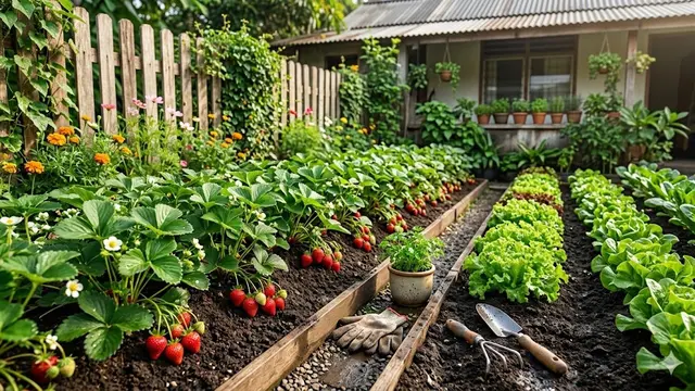 Ide Taman Buah Mini dengan Kombinasi Tanaman Sayur