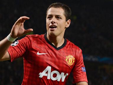 West Ham United melalui situs resmi klub mengonfirmasi telah mencapai kesepakatan untuk merekrut mantan striker Manchester United, Javier Hernandez, dari Bayer Leverkusen. (EPA/Peter Powell)