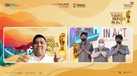 momen awarding Anugerah Innovillage 2021: Young Heroes in Act #DigitalBikinKerenDesaku yang diselenggarakan secara hybrid di Telkom Corporate University Bandung dan disaksikan masyarakat di seluruh Indonesia pada Senin (20/12).