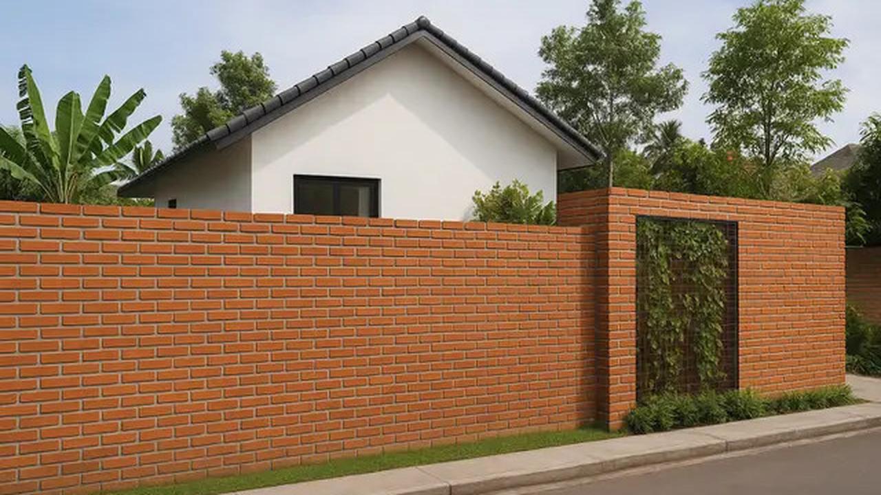 10 Model Pagar Tembok Tanpa Besi yang Lagi Hits, Bikin Tampilan Rumah Estetik dari Luar