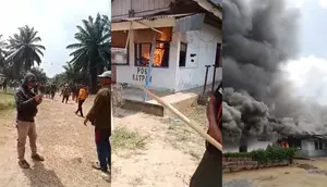 Kantor Perusahaan Sawit di Lampung Tengah Dibakar Massa