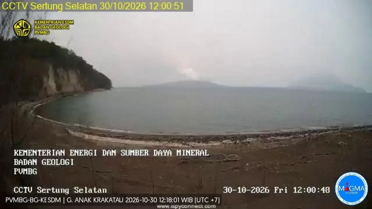 Gunung Anak Krakatau Meletus Lagi Dini Hari, Status Siaga dan Radius 5 Km Ditutup