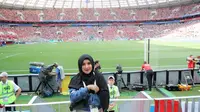 Viany Zaelany saat berada di stadion  Luzhniki