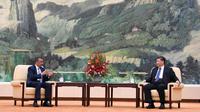 Dr. Tedros Adhanom Ghebreyesus bertemu dengan pemipin China Xi Jinping pada Januari lalu. Dok: Twitter @DrTedros