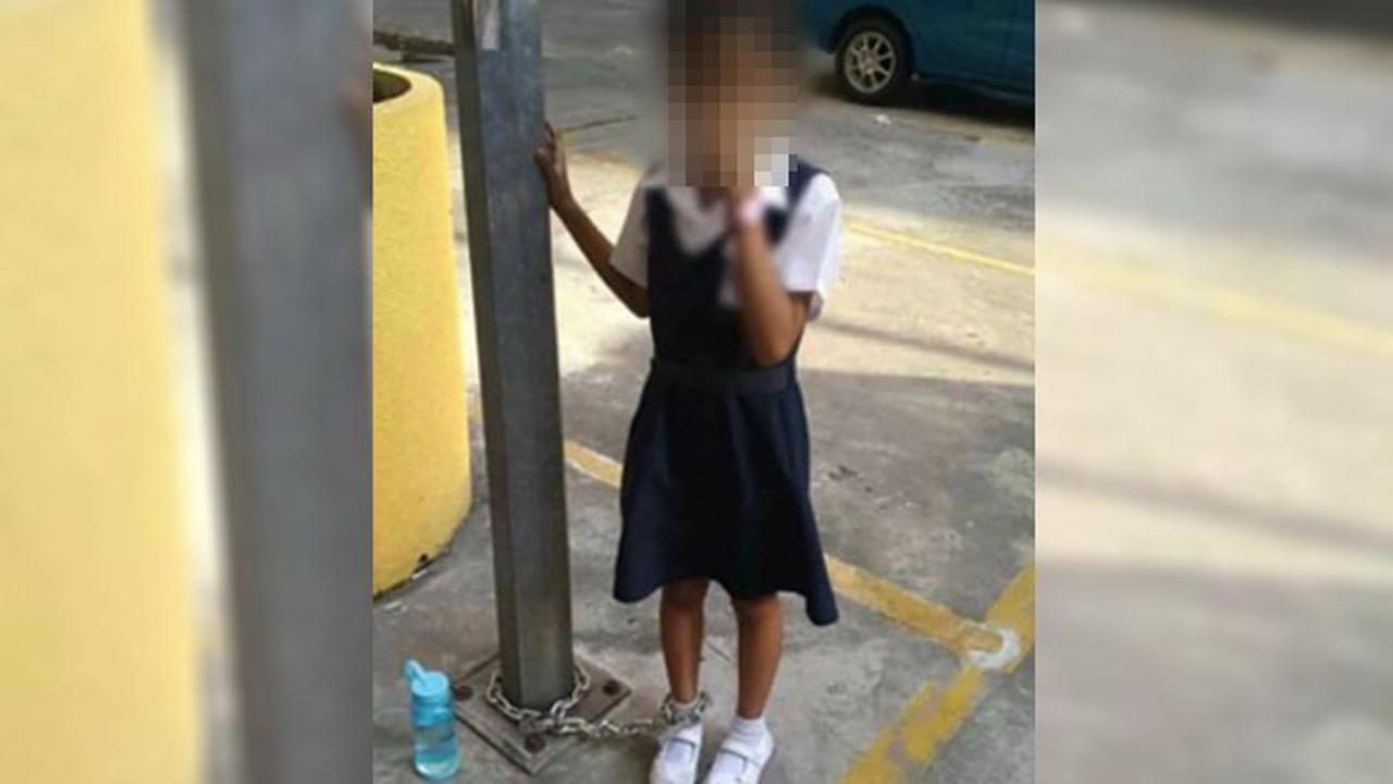 Gara-Gara Malas Sekolah, Ibu Tega Rantai Anak di Tiang Lampu