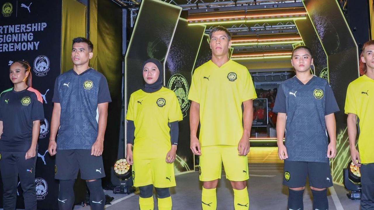 FOTO: Penampakan Jersey Baru Timnas Malaysia Banjir Kritikan, Disebut Mirip Seragam Shaolin Soccer