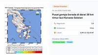 Gempa Hari Ini Jumat 2 Januari 2026: Dua Kali Getarkan Konawe Selatan Sultra