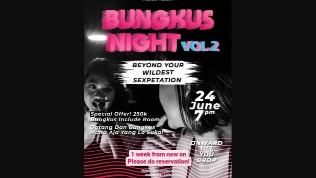 Aparat kepolisi hingga saat ini masih terus menyelidiki kasus yang viral beredar di sosial media (sosmed) poster Bungkus Night Vol 2.