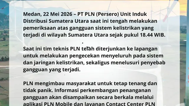Listrik Sumut Alami Gangguan Massal, Tim Teknis PLN UID Sumut Gerak Cepat Telusuri