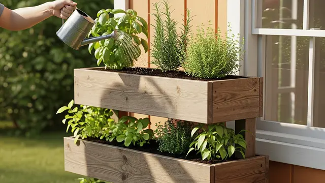 Ide Kebun Mini Vertikal untuk Rumah Mini (Image by Gemini AI)