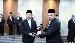 Mendagri Lantik Deputi BNPP, Minta Susun Peta Pembangunan Perbatasan