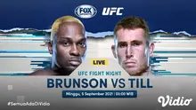Link Live Streaming UFC Fight Night Antara Derek Brunson vs Darren Till di Vidio, Minggu 5 September 2021. (Sumber : dok. vidio.com)