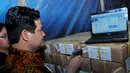Husni juga mengakui bahwa proses pengadaan surat suara untuk Pemilihan Presiden ini lebih mudah dibanding saat Pemilihan Legislatif lalu, Jakarta, Sabtu (14/6/2014) (Liputan6.com/Andrian M Tunay)