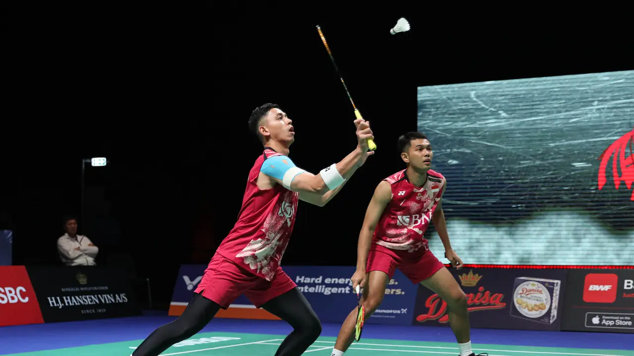 Fajar Alfian/Muhammad Rian Ardianto - Denmark Open 2023 - Bulu Tangkis