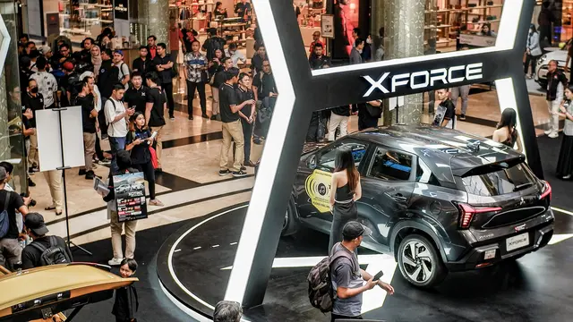 Mitsubishi XForce Diperkenalkan di Kota Bandung (Amal/Liputan6.com)