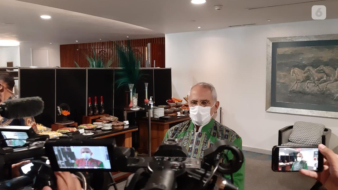 Presiden Timor Leste Jose Ramos-Horta di acara FPCI di Jakarta, Kamis (21/7/2022).