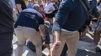 Presiden AS Joe Biden jatuh dari sepeda. Dok:&nbsp;AP Photo/Manuel Balce Ceneta