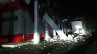 Kondisi gedung KONI Suut yang rusak akibat dihantam gempa pada, Senin (11/9/2023) malam.