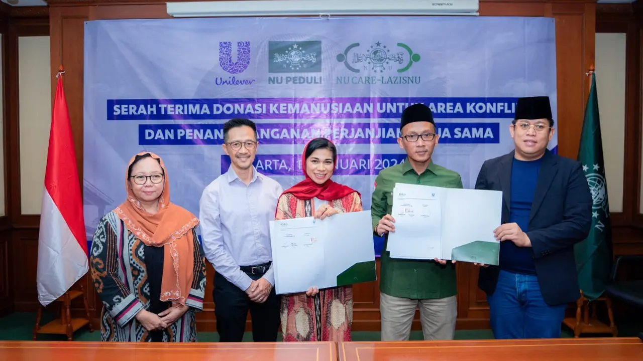 NU Care-LAZISNU, sebagai lembaga filantropi di bawah naungan Nahdlatul Ulama (NU), menerima donasi kemanusiaan sebesar Rp1,5 miliar dari Unilever Indonesia pada Kamis 11 Januari 2024.