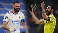 Real Madrid dan Villarreal menjadi dua tim pertama yang sukses melaju ke babak semifinal Liga Champions 2021/22 usai berhasil unggul agregat di leg kedua pada Rabu (13/04/2022) dini hari tadi. Berikut ini daftar pemain terbaik masing-masing dari skuat mereka. (Foto Kolase: AFP dan AP)